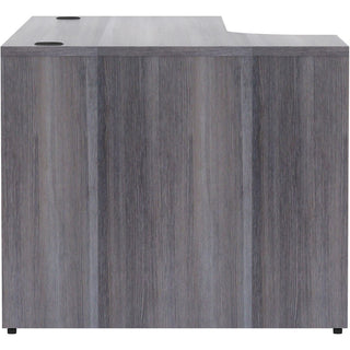 Lorell Essentials Series Left Corner Credenza - 72" x 36" x 24"29.5" Credenza, 1" Top - Finish: Weathered Charcoal Laminate