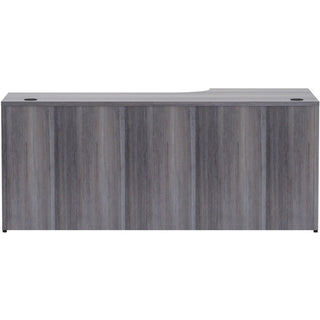 Lorell Essentials Series Left Corner Credenza - 72" x 36" x 24"29.5" Credenza, 1" Top - Finish: Weathered Charcoal Laminate