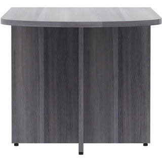 Lorell Essentials Series Peninsula Desk Box 1 of 2 - 66" x 30"29.5" Desk, 1" Top - Finish: Weathered Charcoal Laminate