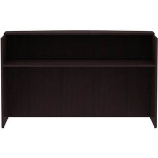 Lorell Essentials Series Front Reception Desk - 72" x 36"42.5" Desk, 1" Top - Finish: Espresso Laminate