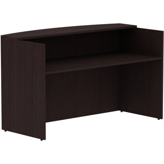 Lorell Essentials Series Front Reception Desk - 72" x 36"42.5" Desk, 1" Top - Finish: Espresso Laminate