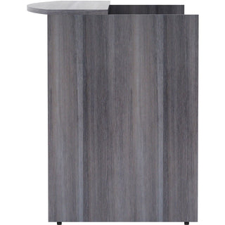 Lorell Essentials Series Front Reception Desk - 72" x 36"42.5" Desk, 1" Top - Finish: Weathered Charcoal Laminate