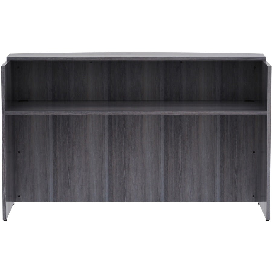 Lorell Essentials Series Front Reception Desk - 72" x 36"42.5" Desk, 1" Top - Finish: Weathered Charcoal Laminate