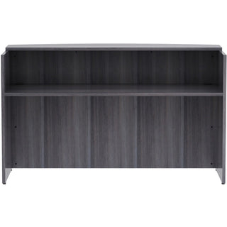 Lorell Essentials Series Front Reception Desk - 72" x 36"42.5" Desk, 1" Top - Finish: Weathered Charcoal Laminate