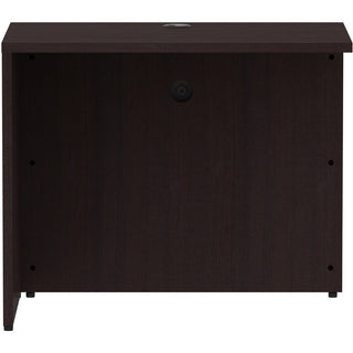 Lorell Essentials Series Return Shell - 35" x 24"29.5" Return Shell, 1" Top - Finish: Espresso Laminate