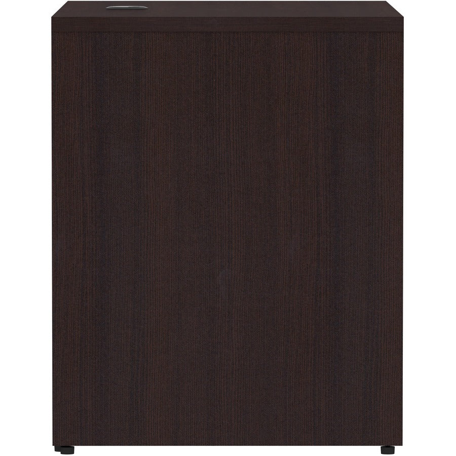 Lorell Essentials Series Return Shell - 35" x 24"29.5" Return Shell, 1" Top - Finish: Espresso Laminate