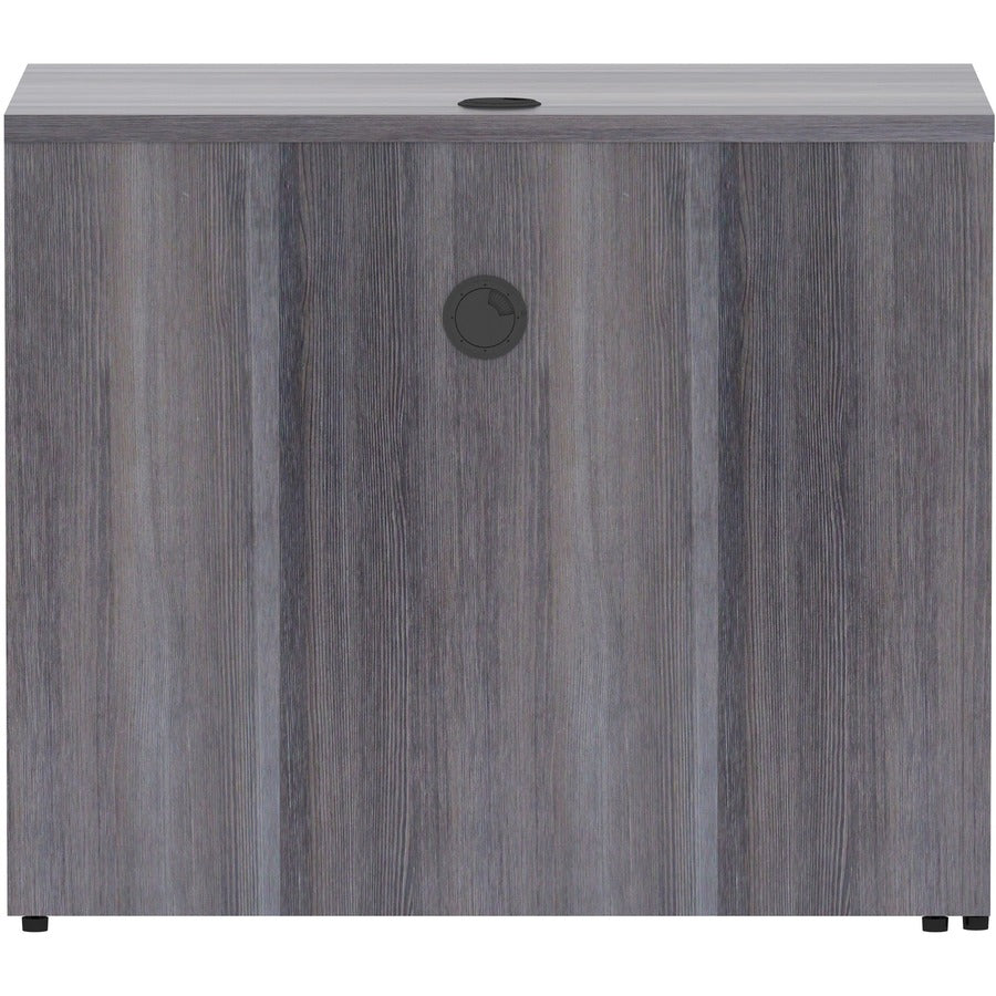 Lorell Essentials Series Return Shell - 35" x 24"29.5" Return Shell, 1" Top - Finish: Weathered Charcoal Laminate