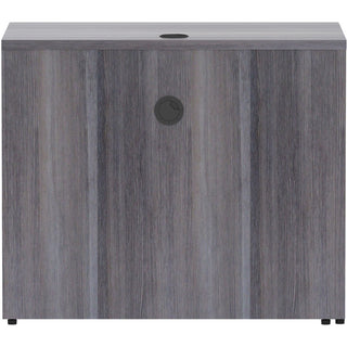 Lorell Essentials Series Return Shell - 35" x 24"29.5" Return Shell, 1" Top - Finish: Weathered Charcoal Laminate