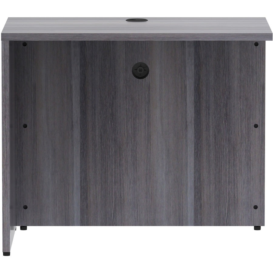Lorell Essentials Series Return Shell - 35" x 24"29.5" Return Shell, 1" Top - Finish: Weathered Charcoal Laminate