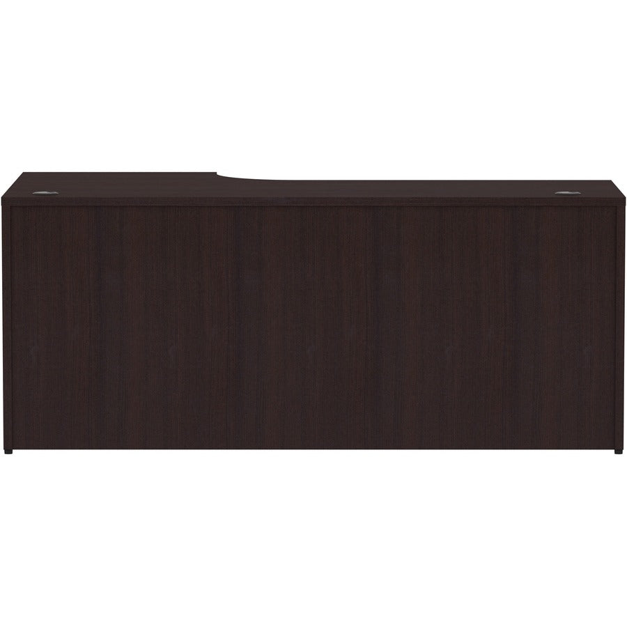 Lorell Essentials Series Right Corner Credenza - 72" x 36" x 24"29.5" Credenza, 1" Top - Finish: Espresso Laminate