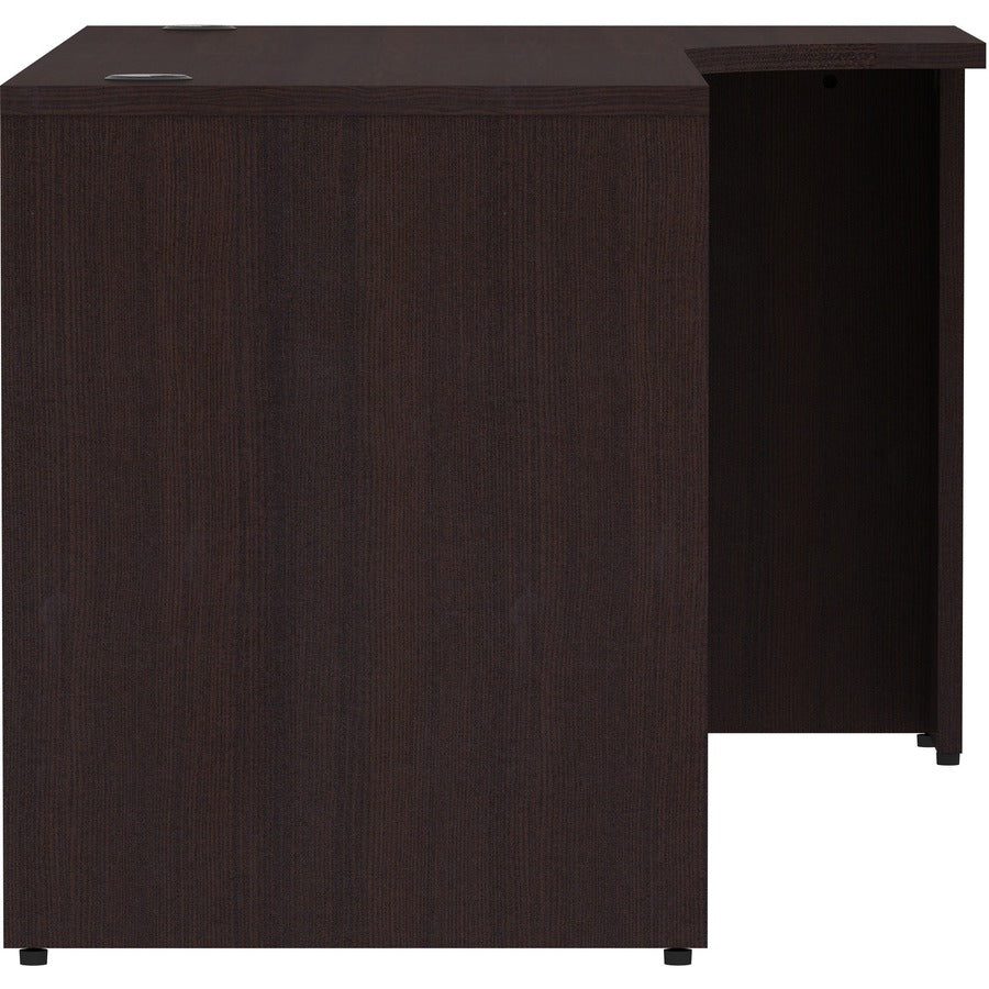 Lorell Essentials Series Right Corner Credenza - 72" x 36" x 24"29.5" Credenza, 1" Top - Finish: Espresso Laminate