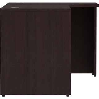 Lorell Essentials Series Right Corner Credenza - 72" x 36" x 24"29.5" Credenza, 1" Top - Finish: Espresso Laminate