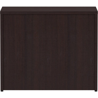 Lorell Essentials Series Box/Box/File Lateral File - 35.5" x 22"29.5" Lateral File, 1" Side Panel - 4 x File, Box Drawer(s) - Finish: Espresso Laminate