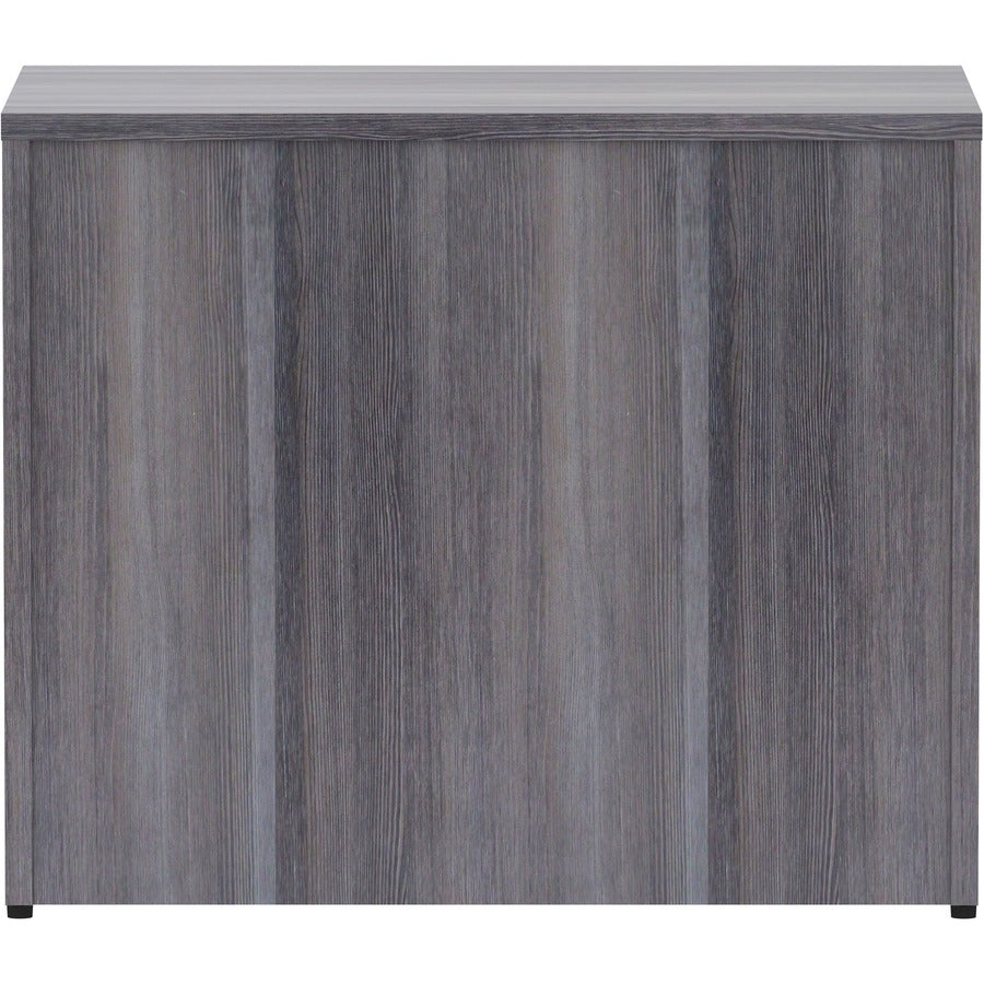 Lorell Essentials Series Box/Box/File Lateral File - 35.5" x 22"29.5" Lateral File, 1" Top - 4 x File, Box Drawer(s) - Finish: Weathered Charcoal Laminate