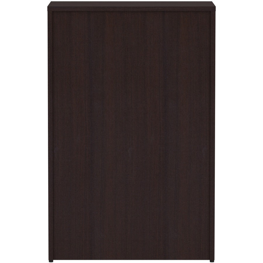 Lorell Essentials Series 4-Drawer Lateral File - 35.5" x 22"54.8" Lateral File, 1" Top - 4 x File Drawer(s) - Finish: Espresso Laminate