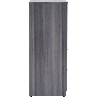 Lorell Essentials Series 4-Drawer Lateral File - 35.5" x 22"54.8" Lateral File, 1" Top - 4 x File Drawer(s) - Finish: Weathered Charcoal Laminate