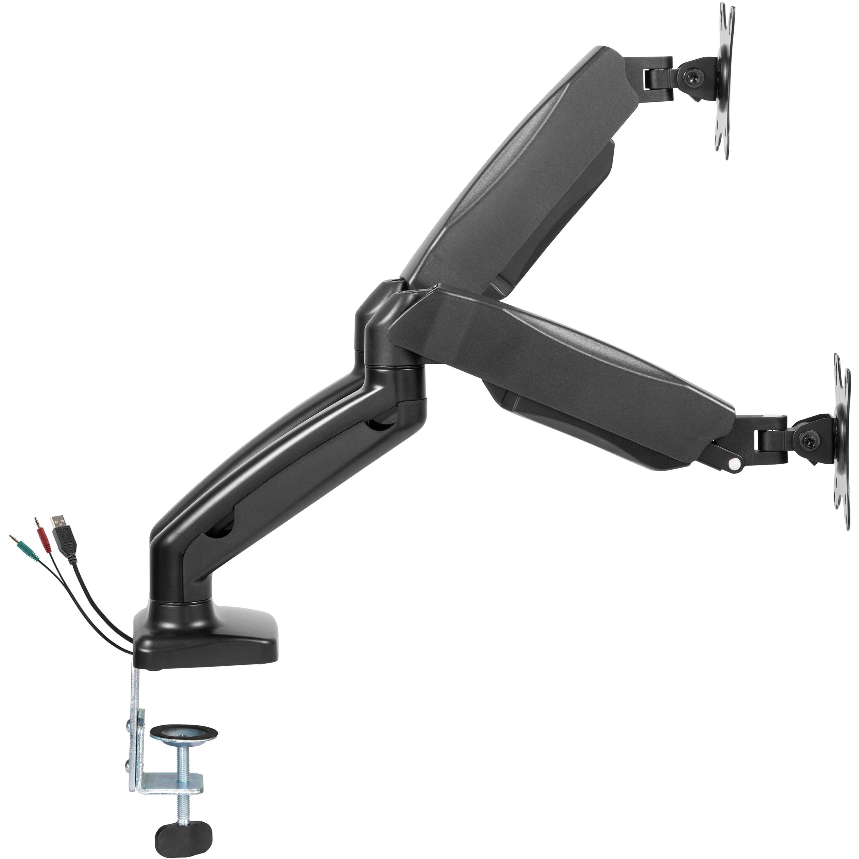 lorell-mounting-arm-for-monitor-black-height-adjustable-2-displays-supported-1430-lb-load-capacity-75-x-75-100-x-100-1-each_llr99801 - 3