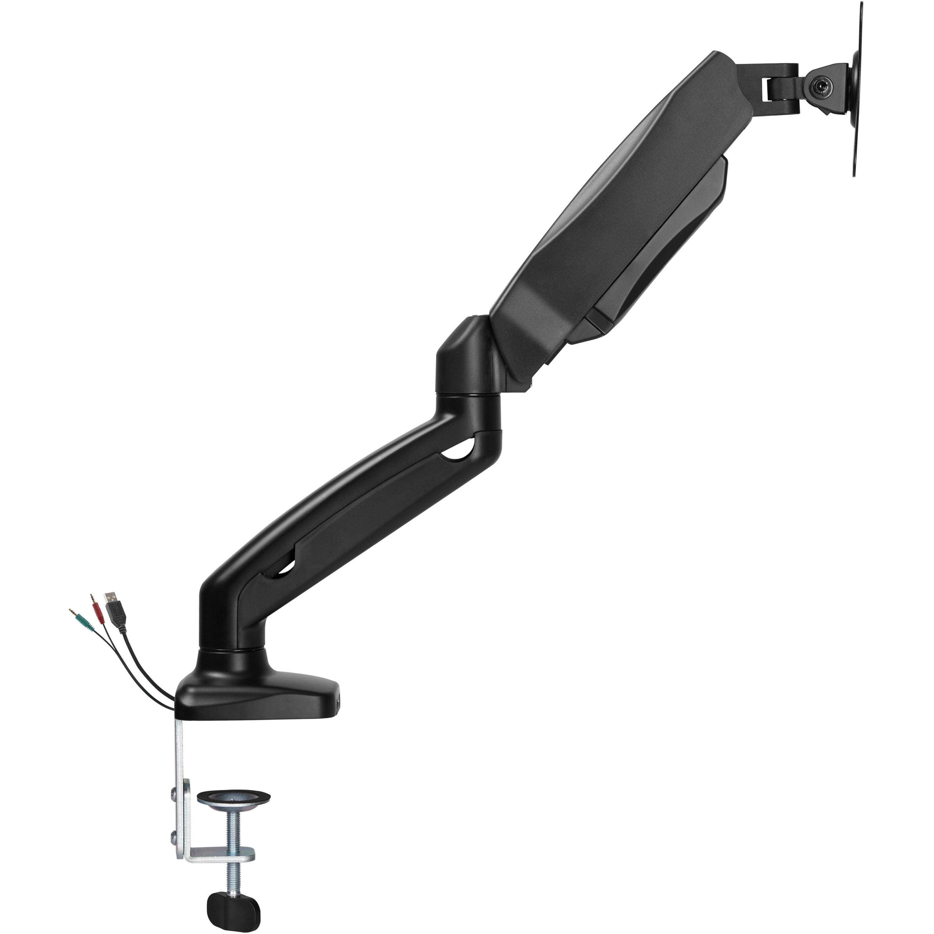 lorell-mounting-arm-for-monitor-black-height-adjustable-1-displays-supported-1430-lb-load-capacity-75-x-75-100-x-100-1-each_llr99800 - 5