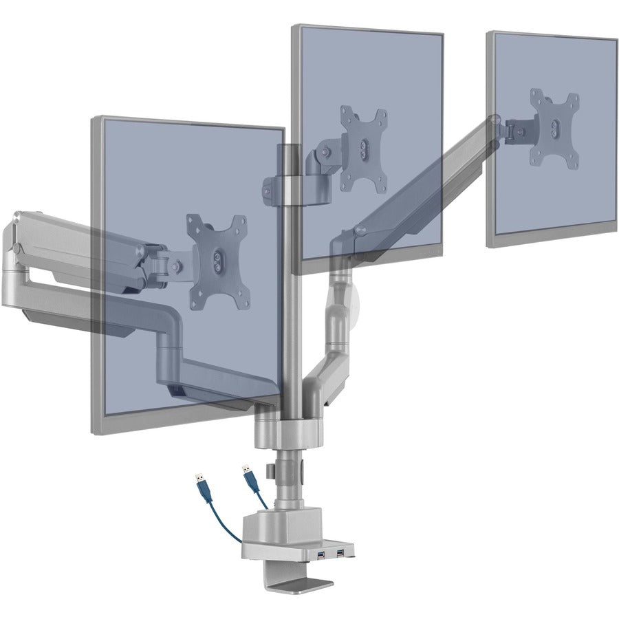 lorell-mounting-arm-for-monitor-gray-height-adjustable-3-displays-supported-1540-lb-load-capacity-75-x-75-100-x-100-1-each_llr99804 - 5