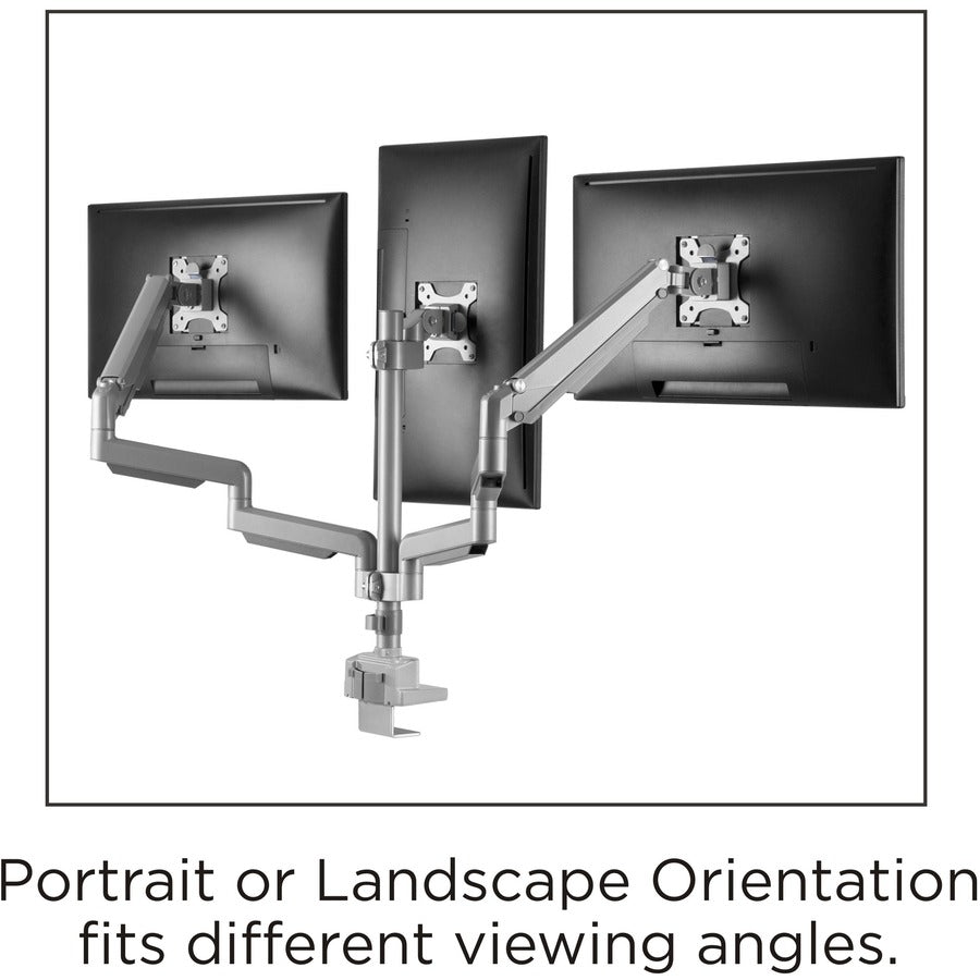 lorell-mounting-arm-for-monitor-gray-height-adjustable-3-displays-supported-1540-lb-load-capacity-75-x-75-100-x-100-1-each_llr99804 - 7