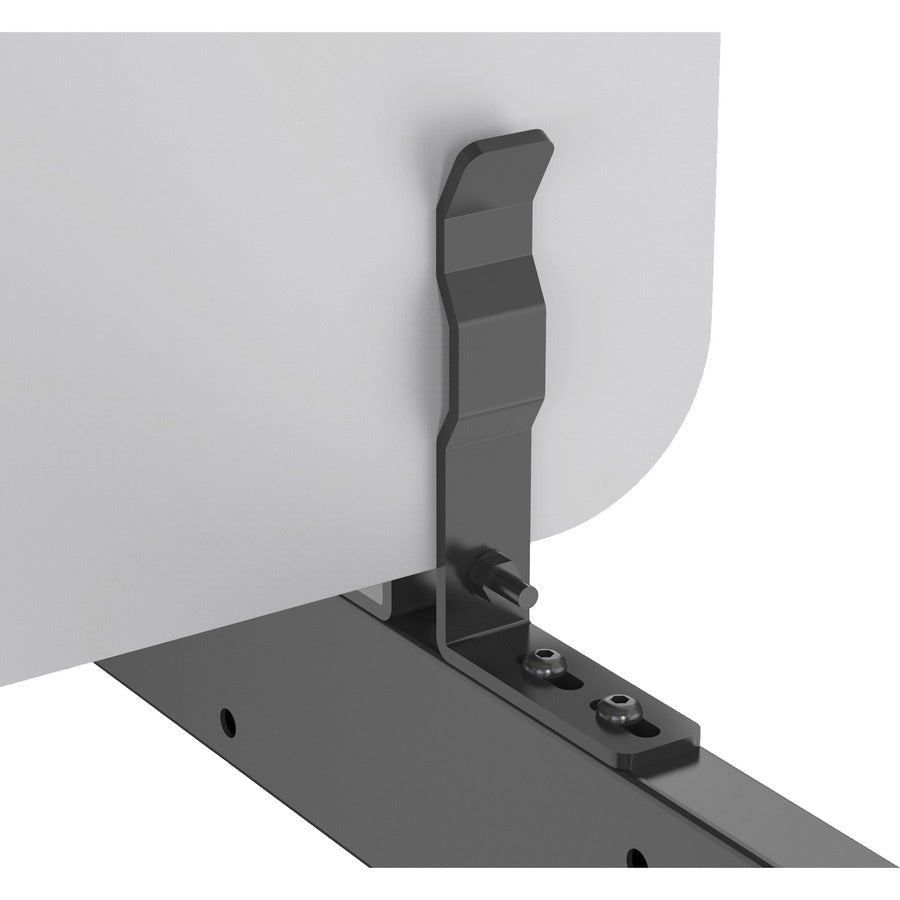 Lorell Acoustic Desktop Privacy Panel - 47.2" Width x 23.6" Height - Polyester Fiber - Light Gray - 1 Each