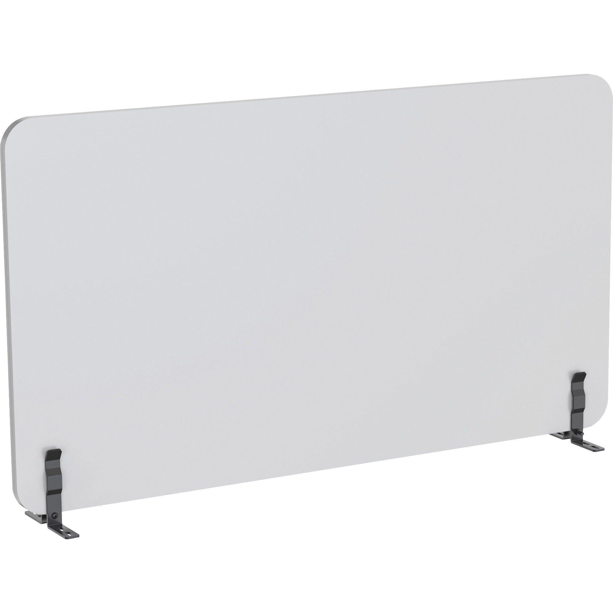 lorell-acoustic-desktop-privacy-panel-472-width-x-236-height-polyester-fiber-light-gray-1-each_llr25961 - 1