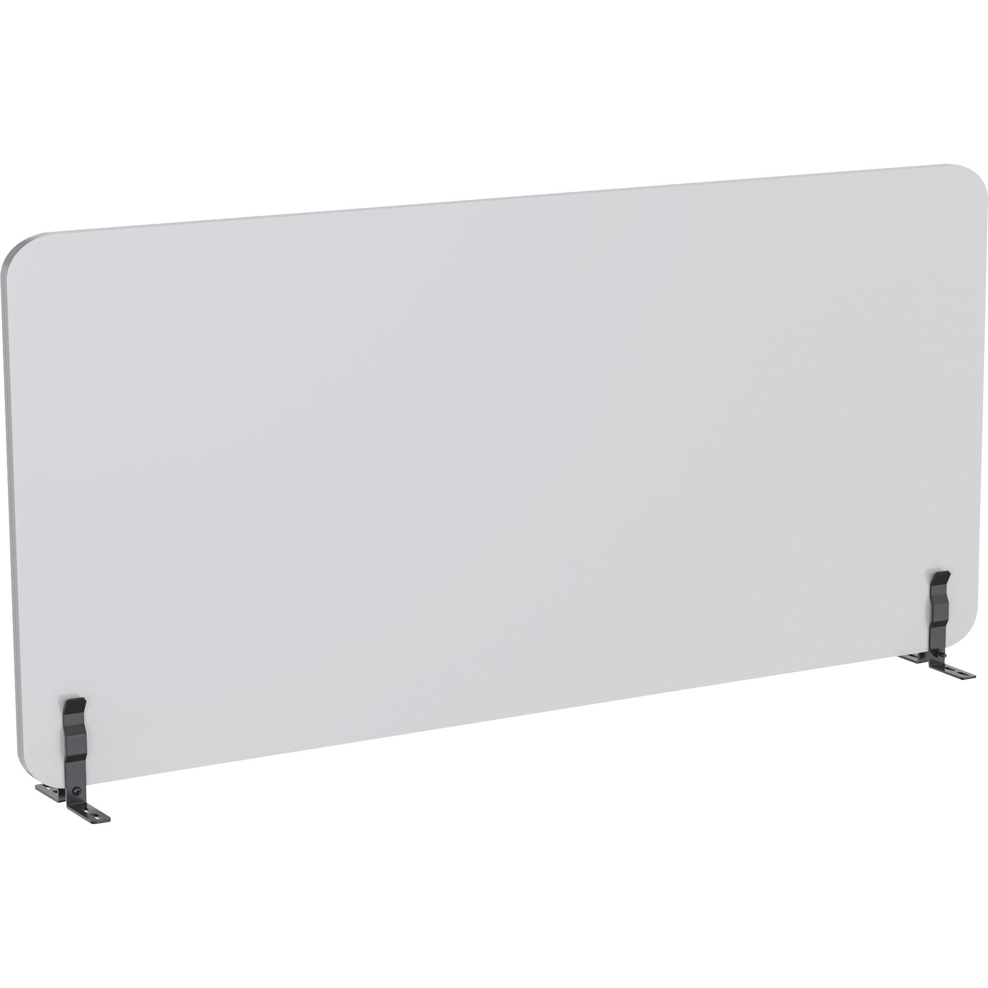 lorell-acoustic-desktop-privacy-panel-59-width-x-236-height-polyester-fiber-light-gray-1-each_llr25962 - 1