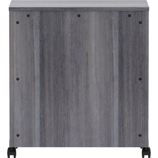 Lorell Mobile Machine Stand with Shelf - 30.5" Height x 28" Width x 19.8" Depth - Countertop - Weathered Charcoal