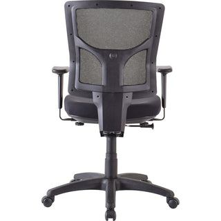 Lorell Conjure Executive Mid-back Swivel/Tilt Task Chair - Fabric Seat - Mid Back - Black - 1 Each