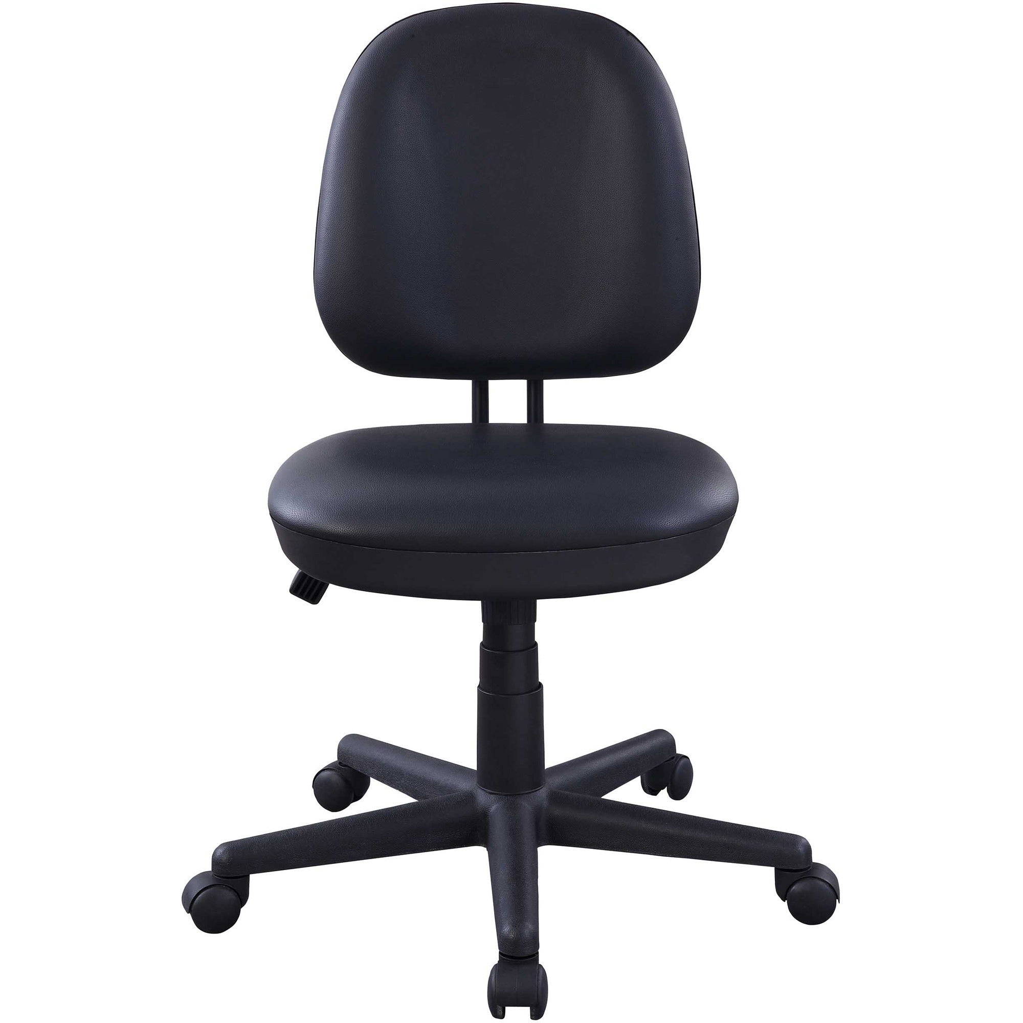 lorell-vinyl-contoured-task-chair-vinyl-seat-vinyl-back-5-star-base-black-plastic-1-each_llr84875 - 2