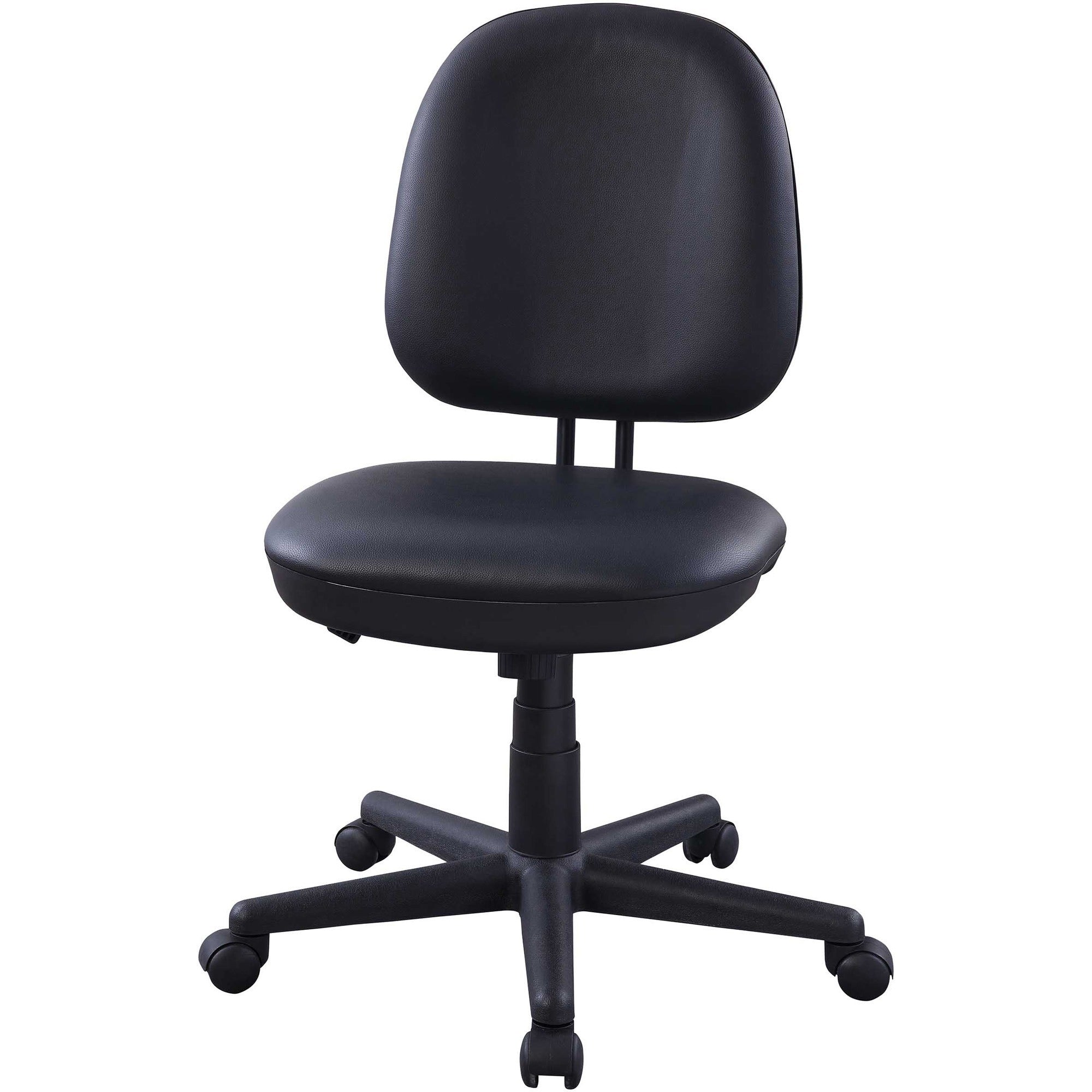 lorell-vinyl-contoured-task-chair-vinyl-seat-vinyl-back-5-star-base-black-plastic-1-each_llr84875 - 3