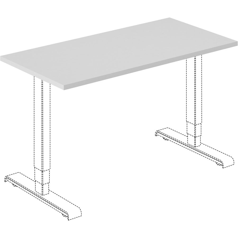 lorell-training-tabletop-for-table-topgray-rectangle-top-48-table-top-length-x-24-table-top-width-x-1-table-top-thickness-assembly-required-1-each_llr62594 - 2