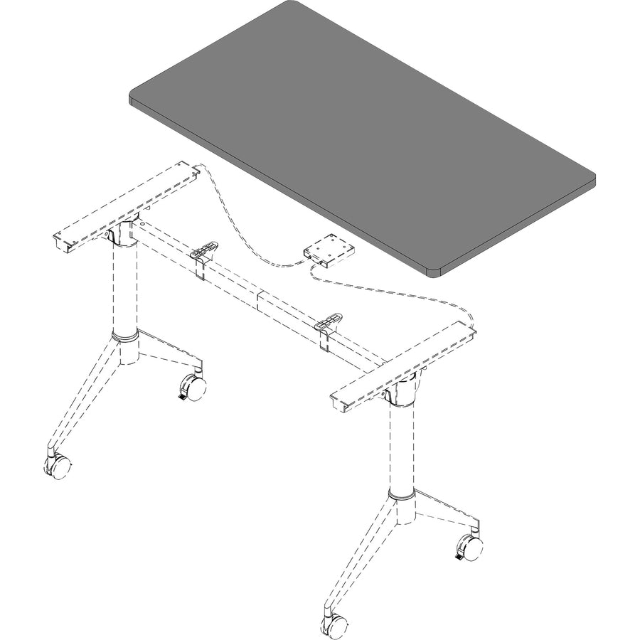 lorell-training-tabletop-for-table-topgray-rectangle-top-48-table-top-length-x-24-table-top-width-x-1-table-top-thickness-assembly-required-1-each_llr62594 - 3