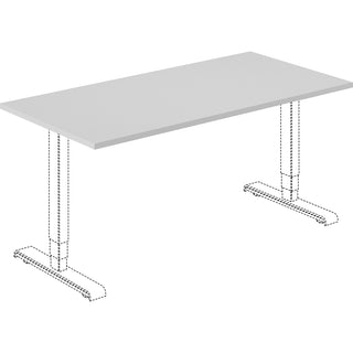 lorell-training-tabletop-for-table-topgray-rectangle-top-60-table-top-length-x-30-table-top-width-x-1-table-top-thickness-assembly-required-1-each_llr62558 - 2