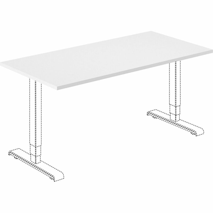 Lorell Training Tabletop - For - Table TopWhite Rectangle Top - 60" Table Top Length x 30" Table Top Width x 1" Table Top Thickness - Assembly Required - 1 Each