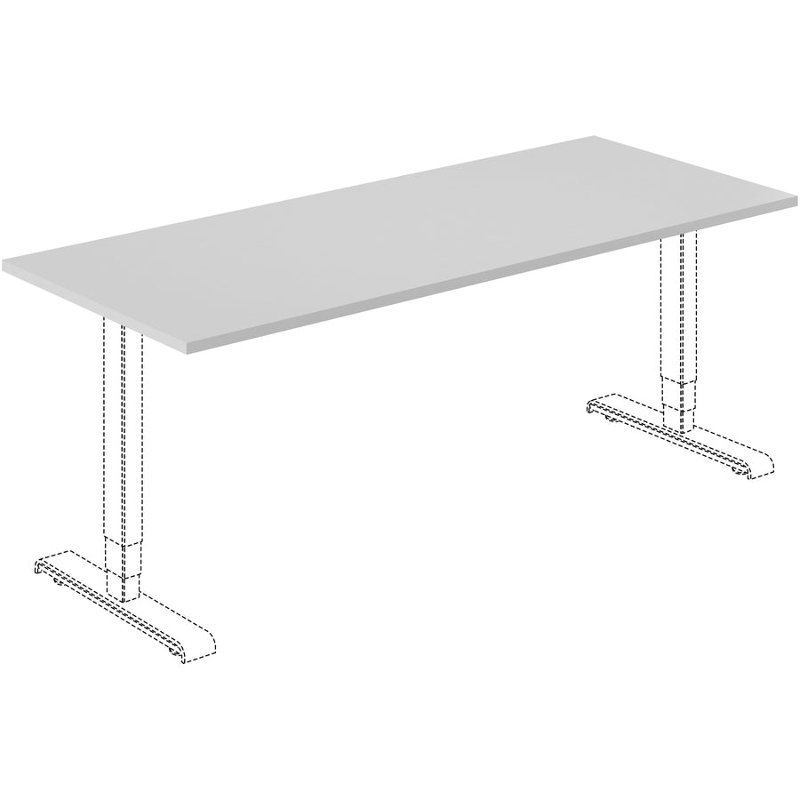 lorell-training-tabletop-for-table-topgray-rectangle-top-72-table-top-length-x-30-table-top-width-x-1-table-top-thickness-assembly-required-1-each_llr62560 - 2