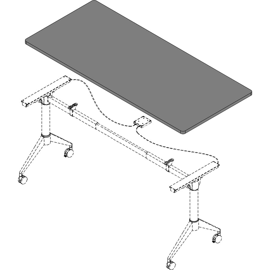 lorell-training-tabletop-for-table-topwhite-rectangle-top-72-table-top-length-x-30-table-top-width-x-1-table-top-thickness-assembly-required-1-each_llr62559 - 3