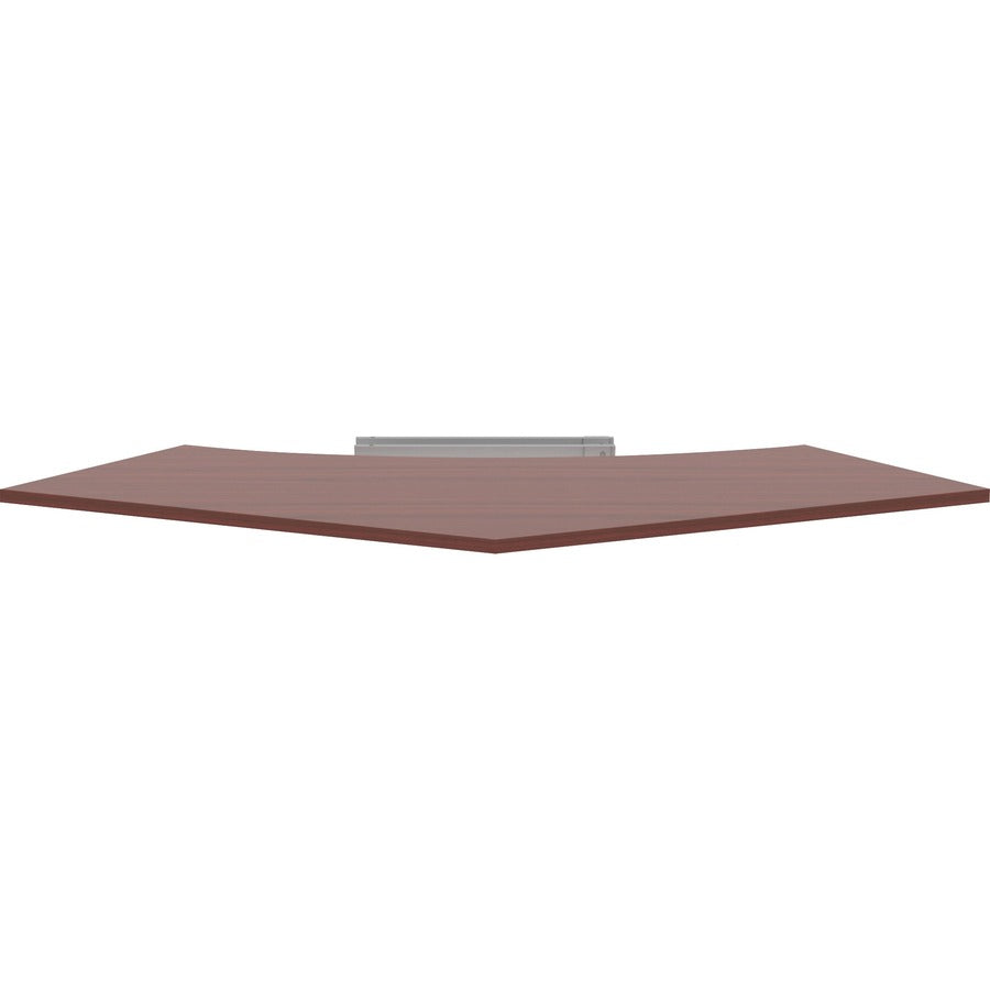 Lorell Relevance Series Curve Worksurface for 120 Workstations - For - Table TopMahogany Rectangle Top - Contemporary Style - 47.25" Table Top Length x 34.13" Table Top Width x 1" Table Top Thickness - Assembly Required - 1 Each