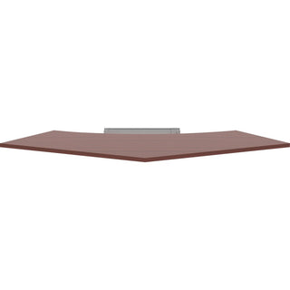 Lorell Relevance Series Curve Worksurface for 120 Workstations - For - Table TopMahogany Rectangle Top - Contemporary Style - 47.25" Table Top Length x 34.13" Table Top Width x 1" Table Top Thickness - Assembly Required - 1 Each