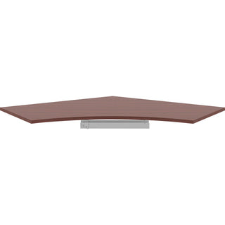 Lorell Relevance Series Curve Worksurface for 120 Workstations - For - Table TopMahogany Rectangle Top - Contemporary Style - 47.25" Table Top Length x 34.13" Table Top Width x 1" Table Top Thickness - Assembly Required - 1 Each
