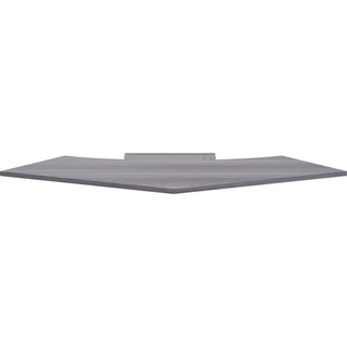 Lorell Relevance Series Curve Worksurface for 120 Workstations - For - Table TopWeathered Charcoal Laminate Rectangle Top - Contemporary Style - 47.25" Table Top Length x 34.13" Table Top Width x 1" Table Top Thickness - Assembly Required - 1 Each