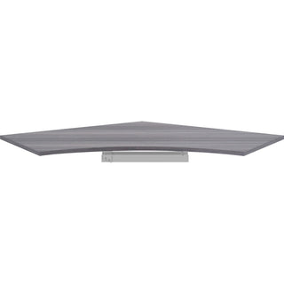 Lorell Relevance Series Curve Worksurface for 120 Workstations - For - Table TopWeathered Charcoal Laminate Rectangle Top - Contemporary Style - 47.25" Table Top Length x 34.13" Table Top Width x 1" Table Top Thickness - Assembly Required - 1 Each