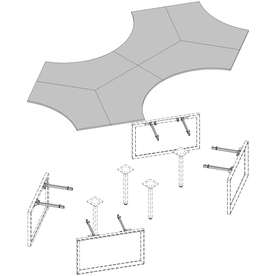lorell-relevance-series-curve-worksurface-for-120-workstations-for-table-topweathered-charcoal-laminate-rectangle-top-contemporary-style-4725-table-top-length-x-3413-table-top-width-x-1-table-top-thickness-assembly-required-1-each_llr16249 - 8