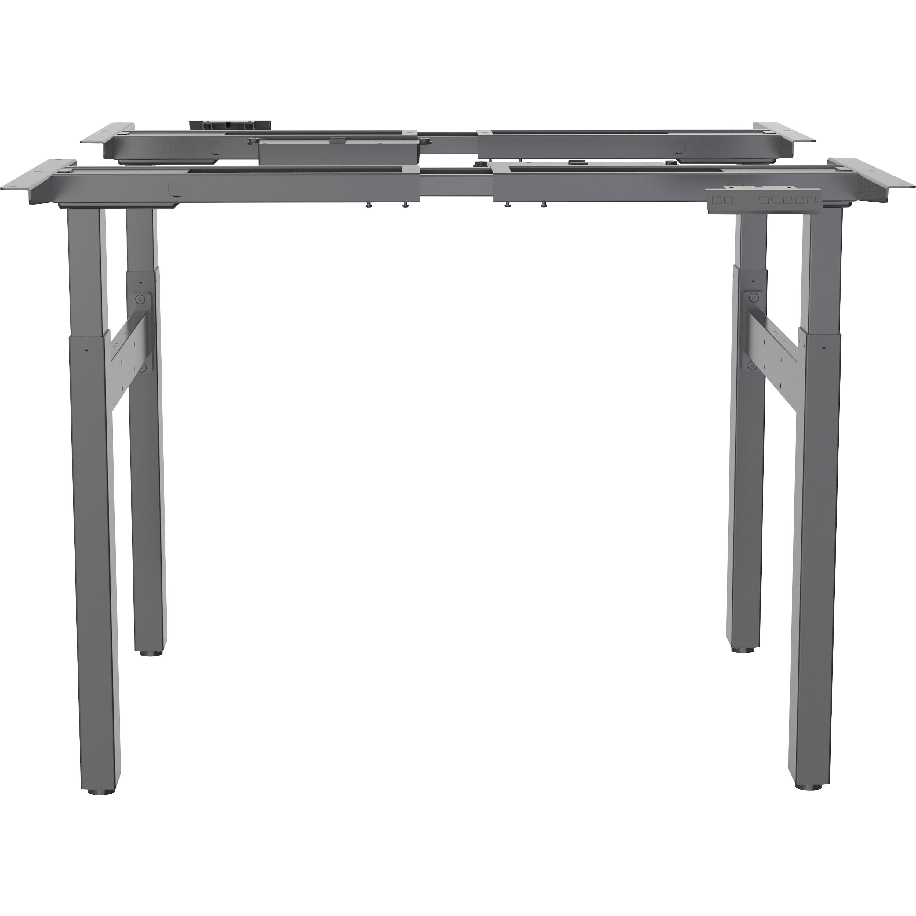 lorell-2-tier-sit-stand-double-base-220-lb-capacity-2830-to-46-adjustment-71-height-x-4250-width-x-22-depth-assembly-required-1-each_llr25959 - 2