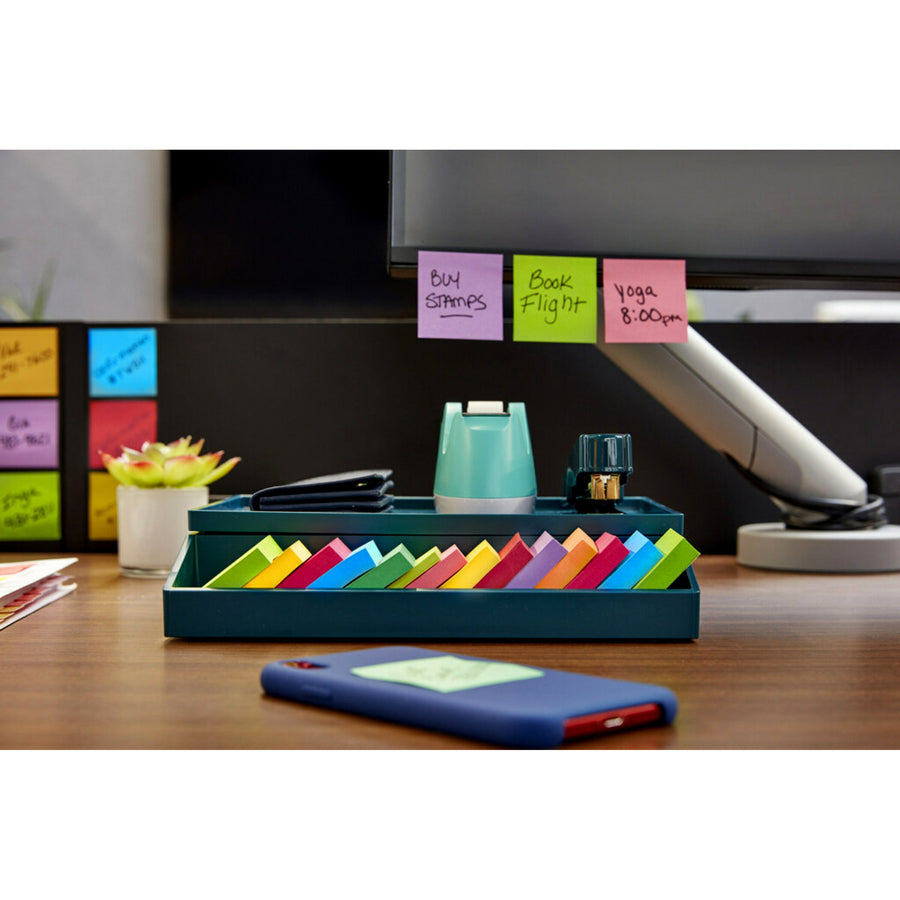 post-it-super-sticky-notes-energy-boost-color-collection-2-x-2-square-90-sheets-per-pad-multicolor-paper-super-sticky-adhesive-recyclable-residue-free-1620-pack_mmm62218ssauc - 2