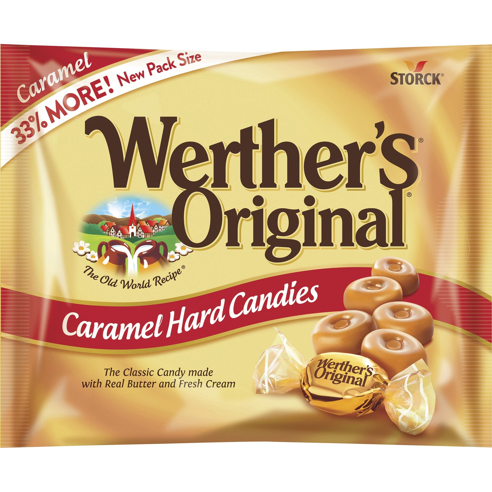 Hard Candies, Caramel, 12 oz Bag
