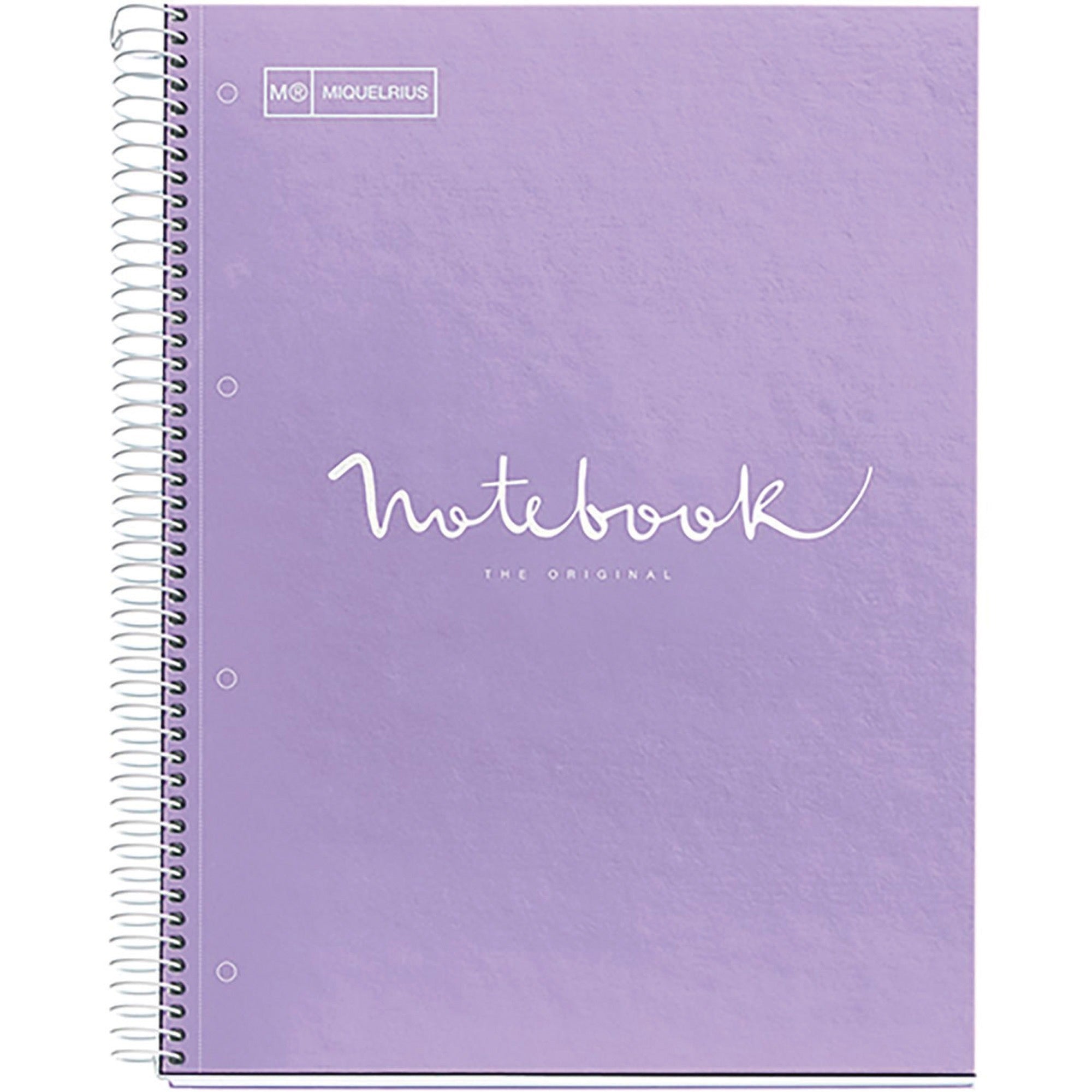 Roaring Spring Fashion Tint 1-subject Notebook - 1 Subject(s) - Wire Bound - 3 Hole(s) - 24 lb Basis Weight - 0.30" x 8.5" x 11" - Cardboard, Plastic Cover - Perforated, Hole-punched, Sturdy, Bleed-free, Printed, Durable, Smooth - 1 Each