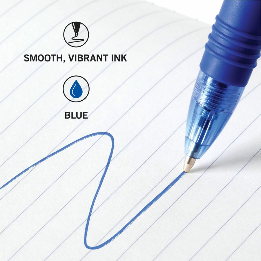 Zebra Pen Z-Grip Retractable Ballpoint Pen - 0.7 mm Pen Point Size - Retractable - Blue - 12 / Pack