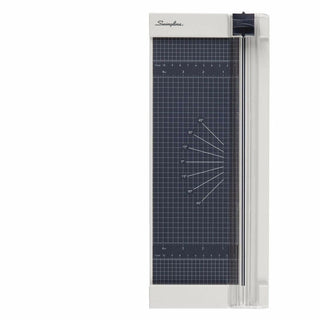 Swingline 1208P Rotary Trimmer - 8 Sheet Cutting Capacity - 12" Cutting Length - Durable, Sturdy, Lightweight, Easy to Use, Compact - Plastic - Silver - 1 Each