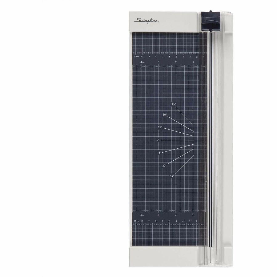 Swingline 1208P Rotary Trimmer - 8 Sheet Cutting Capacity - 12" Cutting Length - Durable, Sturdy, Lightweight, Easy to Use, Compact - Plastic - Silver - 1 Each